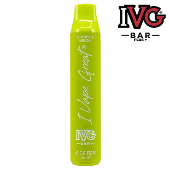 IVG Bar Plus+ Fuji Apple Melon 20 mg Vapeenheten med logga