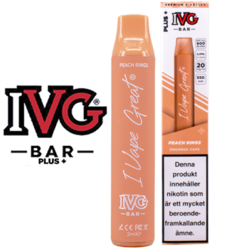 IVG BAR PLUS+ Peach Rings 20 mg