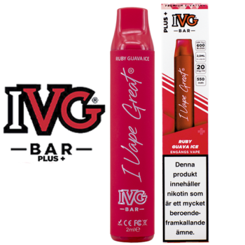 IVG BAR PLUS+ Ruby Guava Ice 20 mg