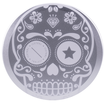 IceTool Slim Can Silver Sugar Skull Framsidan