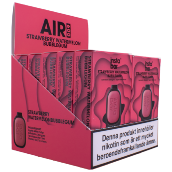 InstaBar Air 600 Strawberry Watermelon Bubblegum E-cigaretter