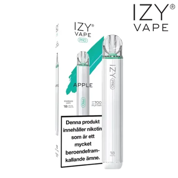 Izy Vape Pro Apple Ice 18 mg vapeenheten.