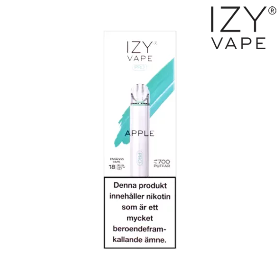 Izy Vape Pro Apple Ice 18 mg förpackning.