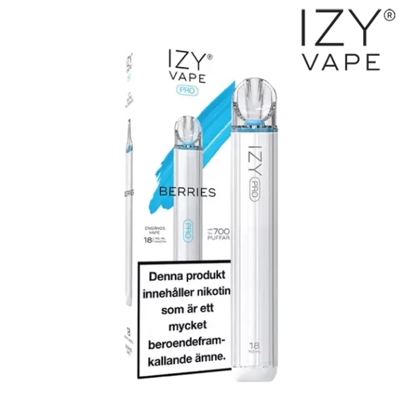 Izy Vape Pro Berries 18 mg vapeenheten.