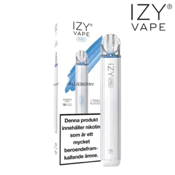 Izy Vape Pro Blueberry Ice 18 mg vapeenheten.