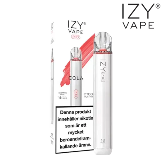 Izy Vape Pro Cola Ice 18 mg vapeenheten.