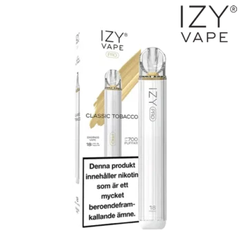 Izy Vape Pro Classic Tobacco 18 mg vapeenheten.