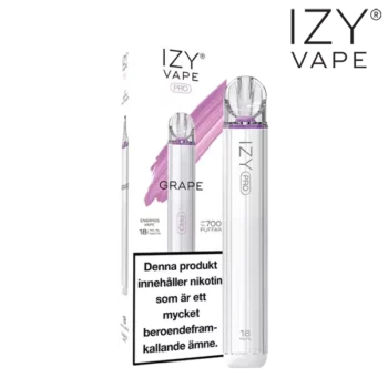 Izy Vape Pro Grape Ice 18 mg vapeenheten.