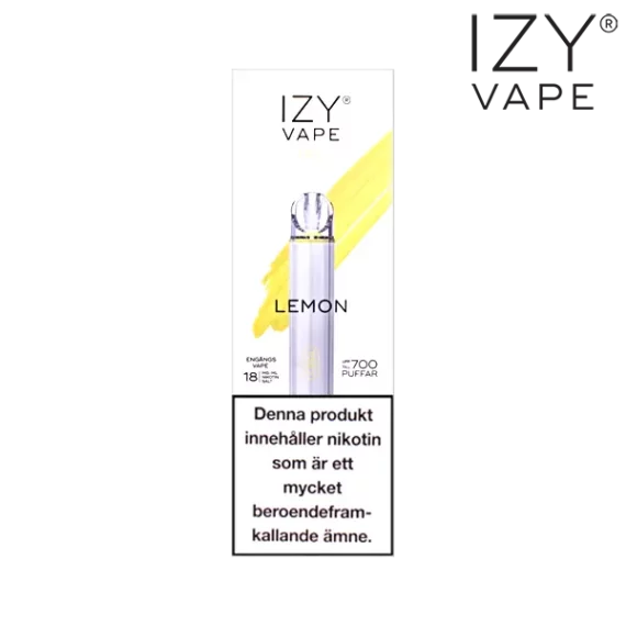 Izy Vape Pro Lemon Ice 18 mg förpackning.