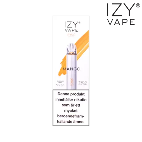 Izy Vape Pro Mango Ice 18 mg förpackning.