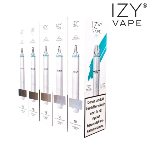 Izy Vape Pro Mint 18 mg förpackning.