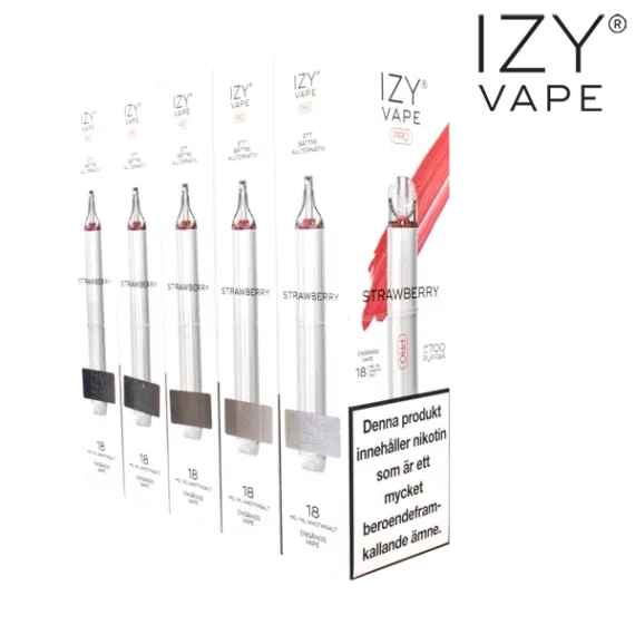 Izy Vape Pro Strawberry Ice 18 mg förpackning.