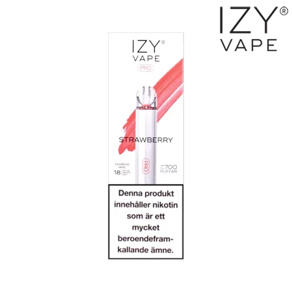 Izy Vape Pro Strawberry Ice 18 mg förpackning.