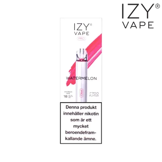 Izy Vape Pro Watermelon Ice 18 mg förpackning.