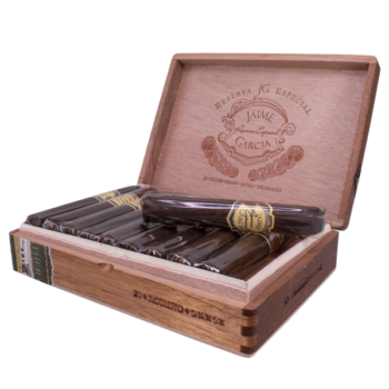 Jaime Garcia Reserva Especial Robusto Maduro trälåda med cigarr