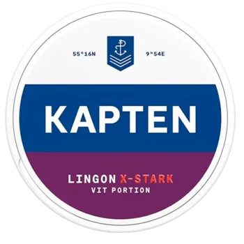 Kapten Lingon X-Stark Vit Portion