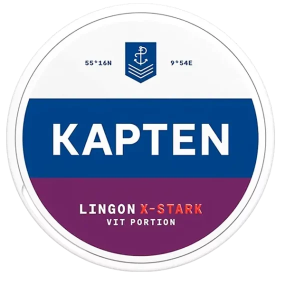 Kapten Lingon X-Stark Vit Portion