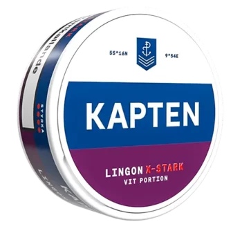 Kapten Lingon X-Stark Vit Portionssnus