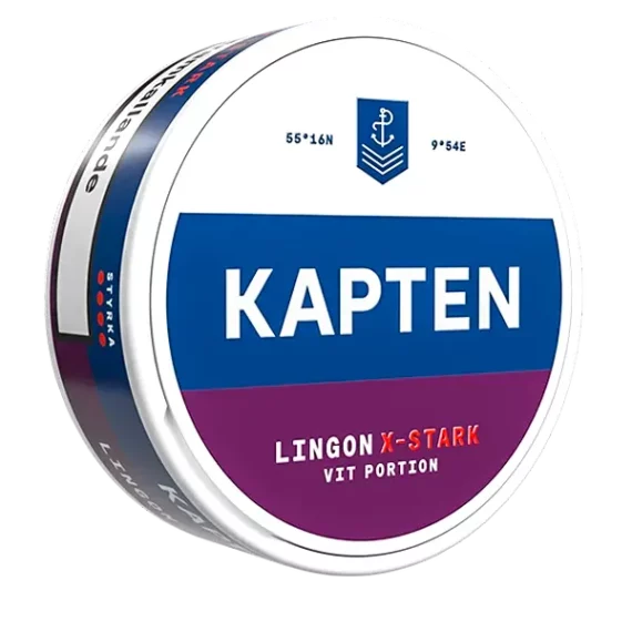 Kapten Lingon X-Stark Vit Portionssnus