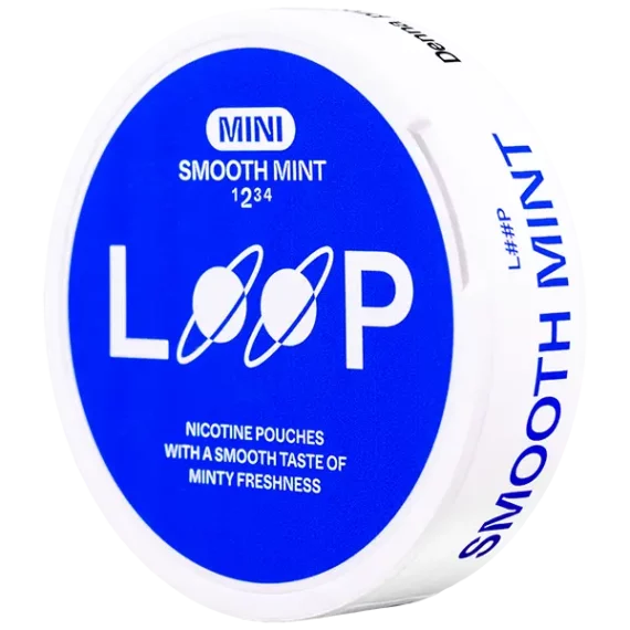 Loop Smooth Mint Mini 6.7 mg All White Portion Portionssnus Nikotin Tobaksfritt