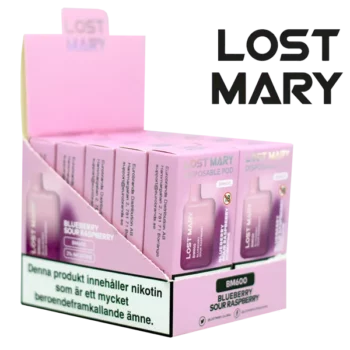 Lost Mary Blueberry Sour Raspberry 20 mg säljs i 10-pack