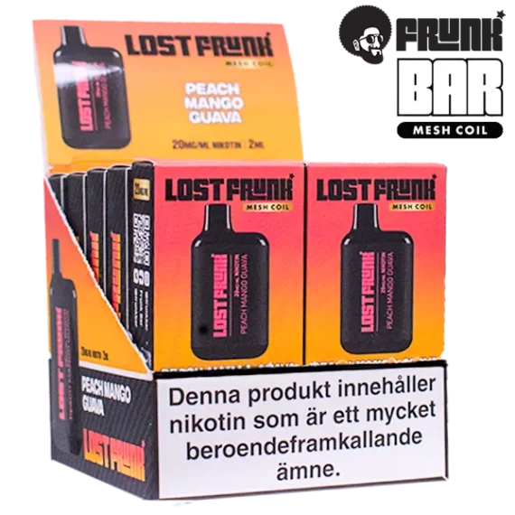 Lost Frunk Mesh Peach Mango Guava 20 mg säljs i 10-pack