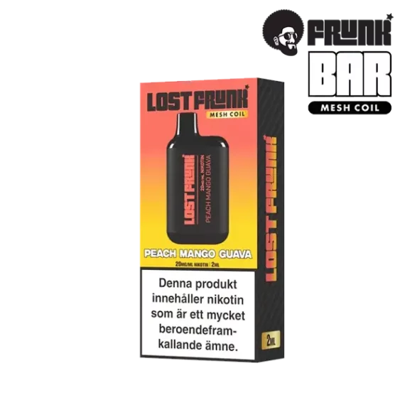 Lost Frunk Mesh Peach Mango Guava 20 mg Vapeförpackning