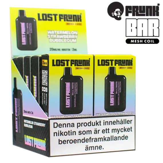 Lost Frunk Mesh Watermelon Strawberry Bubblegum 20 mg säljs i 10-pack