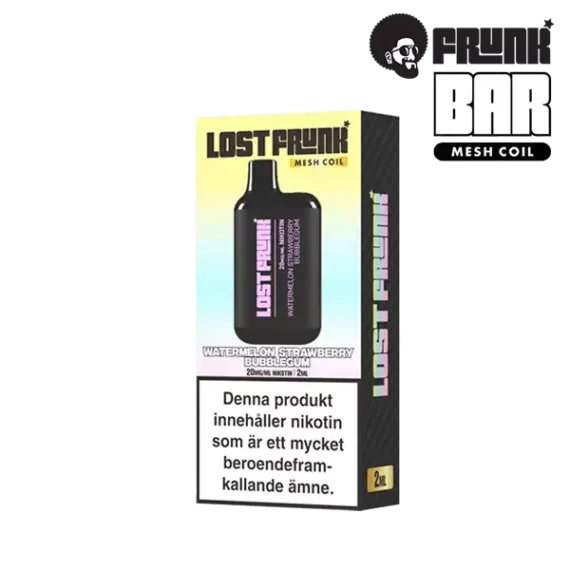 Lost Frunk Mesh Watermelon Strawberry Bubblegum 20 mg Vapeförpackning