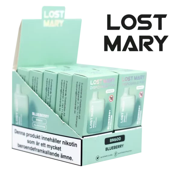 Lost Mary Blueberry 20 mg säljs i 10-pack