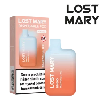 Lost Mary Marybull Ice 20 mg Engångsvape i förpackning