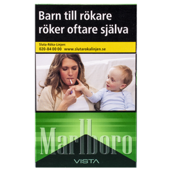 Marlboro Vista Cigaretter varningstext