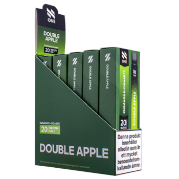 N ONE Double Apple 20 mg Displayförpackning med 10 e-cigaretter