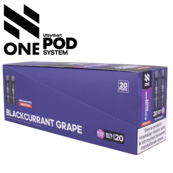 N One Mesh Pod Blackcurrant Grape Kartong