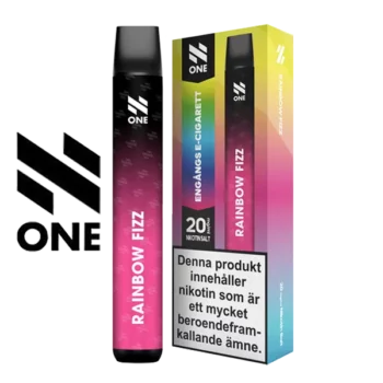 N ONE Rainbow Fizz 20 mg engångsvape i förpackning