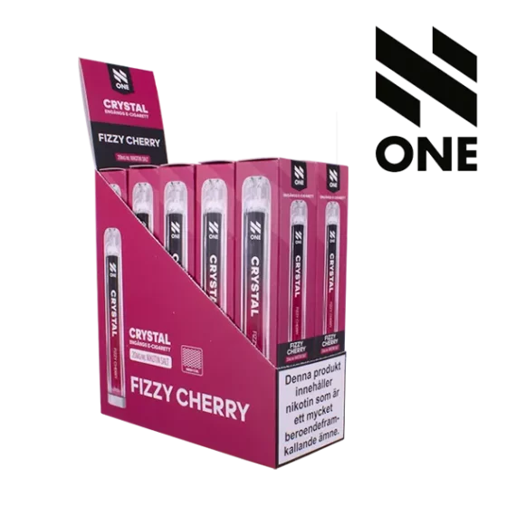 N One Crystal Fizzy Cherry 20 mg Engångsvape