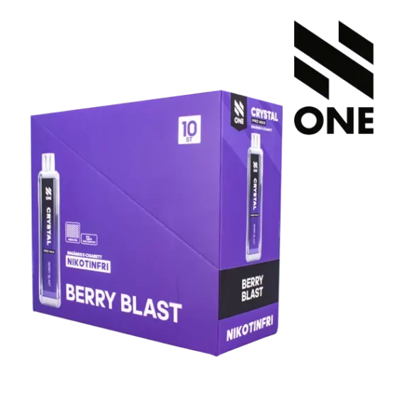 N ONE Crystal Zero Mesh Berry Blast 0 mg säljs i 10 pack