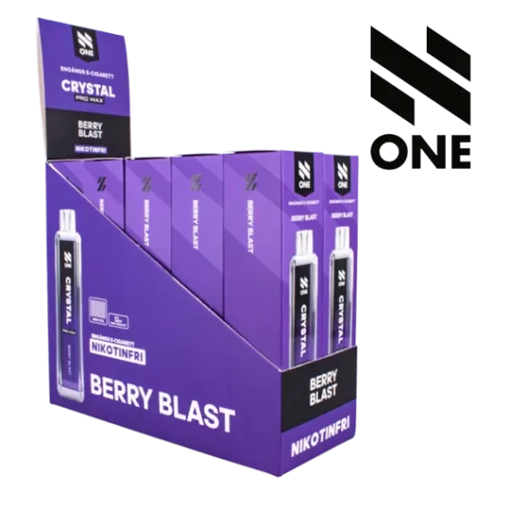 N ONE Crystal Zero Mesh Berry Blast 0 mg säljs i 10 pack