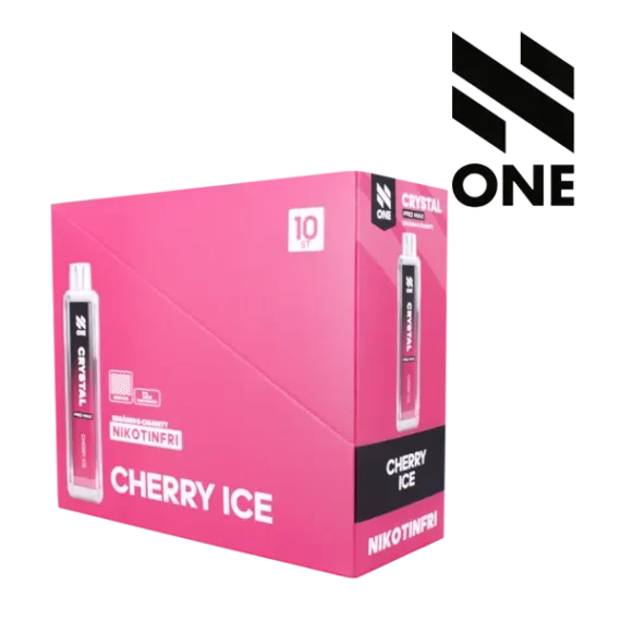 N ONE Crystal Zero Mesh Cherry Ice 0 mg säljs i 10 pack