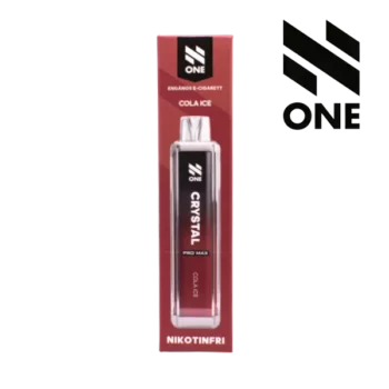 N ONE Crystal Zero Mesh Cola Ice 0 mg röd vapeförpackning