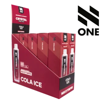 N ONE Crystal Zero Mesh Cola Ice 0 mg säljs i 10 pack