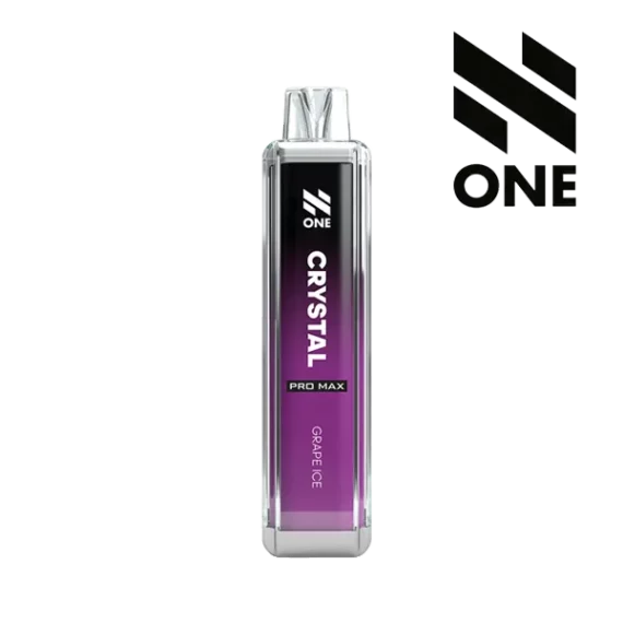 N ONE Crystal Zero Mesh Grape Ice 0 mg Vapeenheten med logga