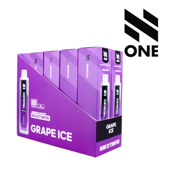 N ONE Crystal Zero Mesh Grape Ice 0 mg 10-pack