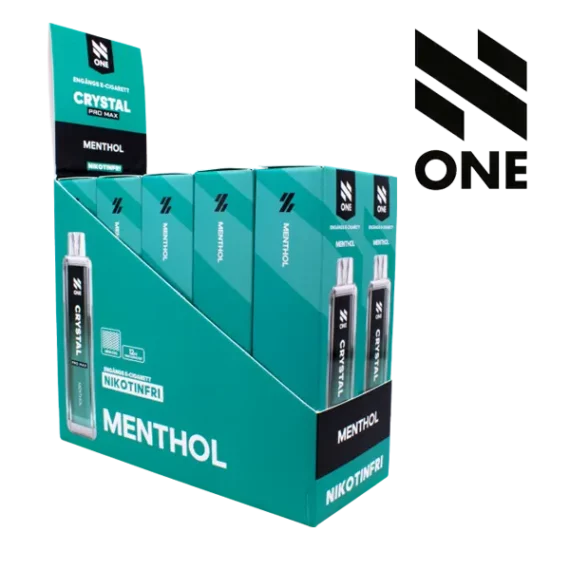 N ONE Crystal Zero Mesh Menthol 0 mg säljs i 10 pack