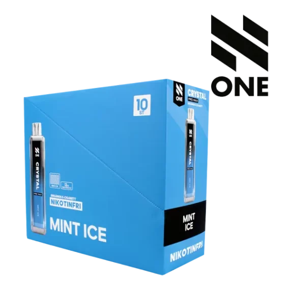 N ONE Crystal Zero Mesh Mint Ice 0 mg säljs i 10 pack