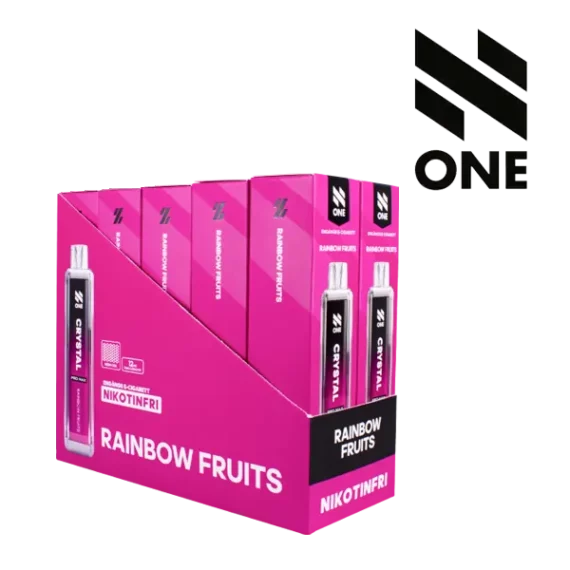 N ONE Crystal Zero Mesh Rainbow Fruits 0 mg 10-pack