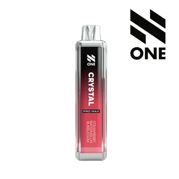 N ONE Crystal Zero Mesh Strawberry Watermelon Bubblegum 0 mg Vapeenheten med logga