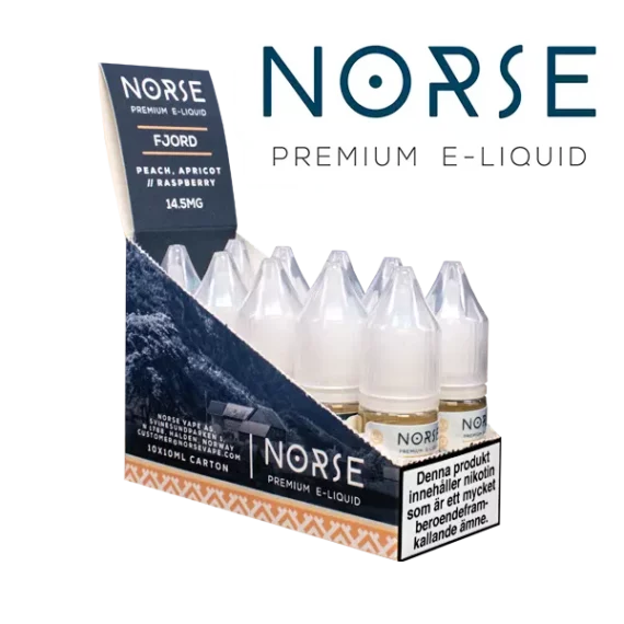 Norse Fjord Peach Apricot & Raspberries 14.5 mg 10-pack