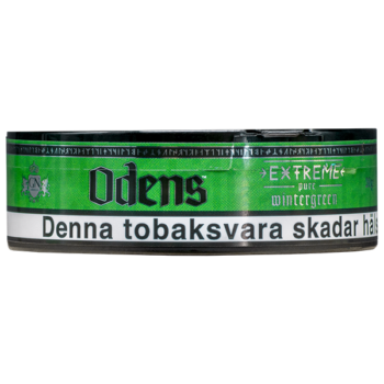 Oden's Pure Wintergreen Extreme Portion Sida Tobaksvara Snus Portionssnus