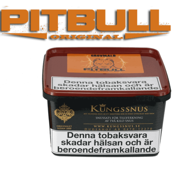 Snussats Pitbull Original Grovmald från Kungssnus för snustillverkning av eget snus hemma. Enkelt, billigt och bra resultat.